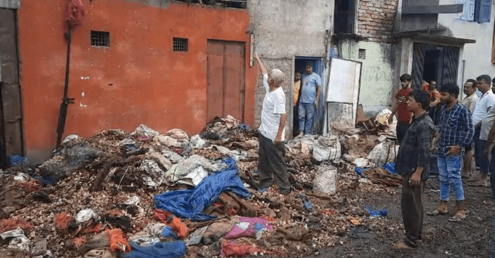 terrible fire in a vegetable godown in Siliguri